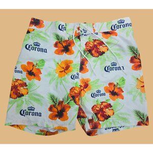 Corona Mens Swim Trunks XXL - Tropical Hibiscus Print